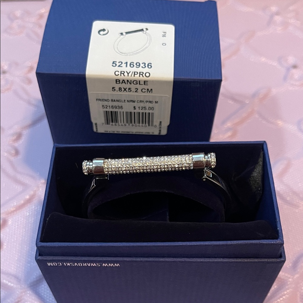 Swarovski Silver Crystal Bangle